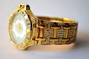 Men's Golden Diamond Watch